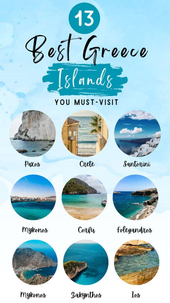 Best greece islands you must visit, travel pins