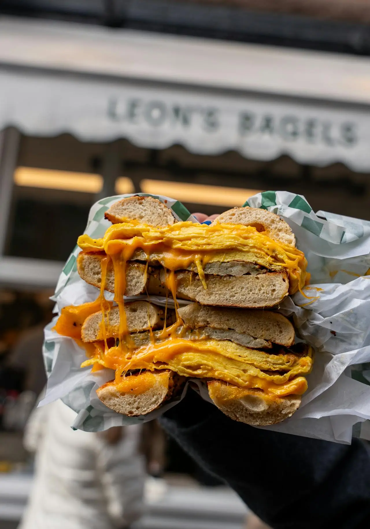 Beef Egg and Cheese Bagel