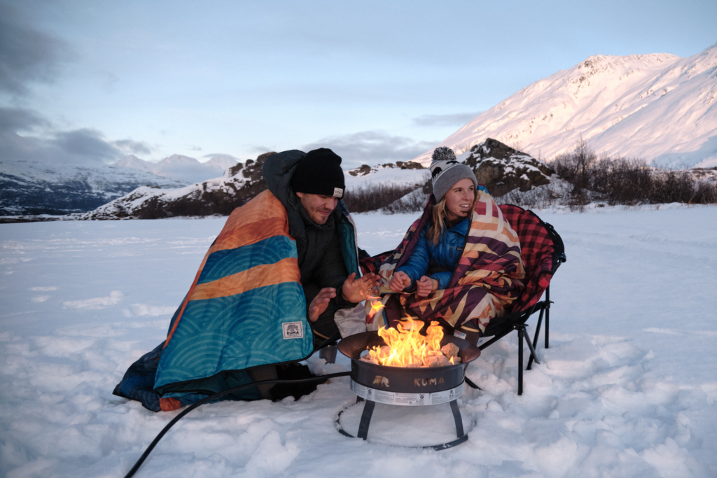 Warm Winter Camping by Couples